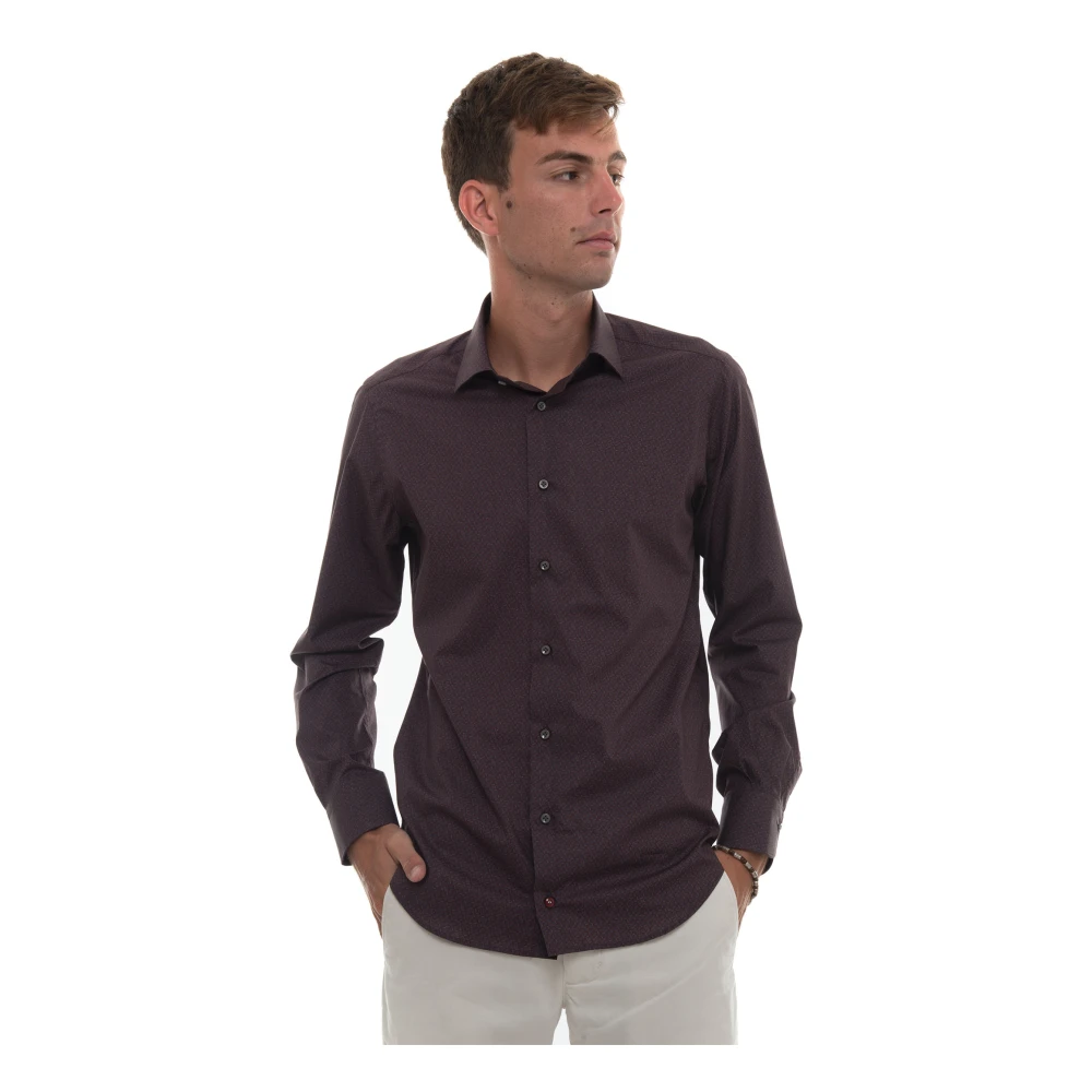 Càrrel Uomo Rosso Camicia Elegante