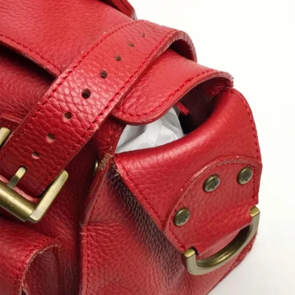Mulberry Pre-owned Leather handbags Red Dames
