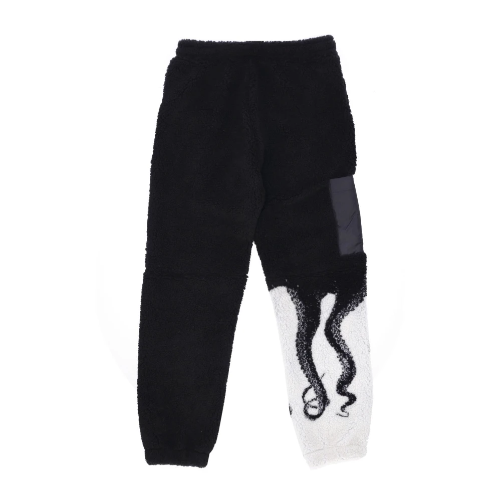 Octopus Sherpa Teddy Bear Zijzak Broek Black Heren
