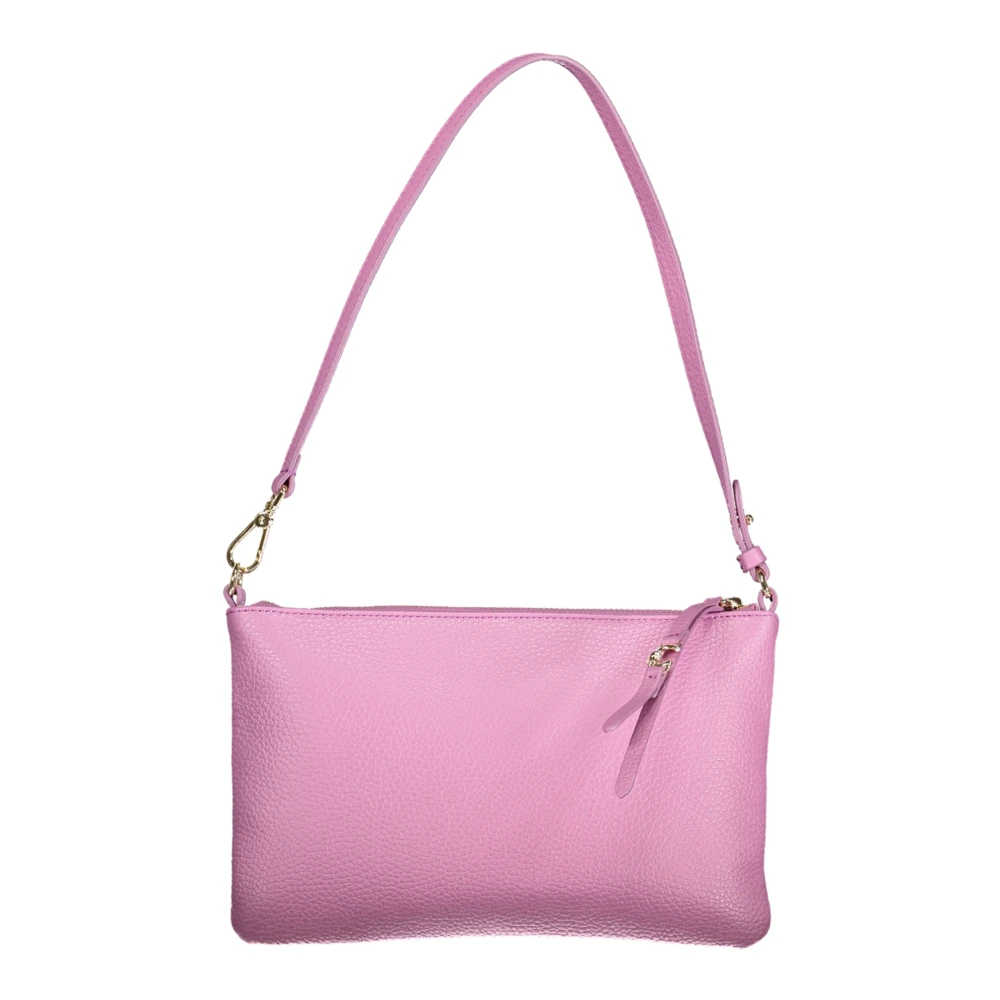 Coccinelle , Shoulder Bags, Female, Purple, One Size, Leather Shoulder Bag With Zipper Closure - Image 4