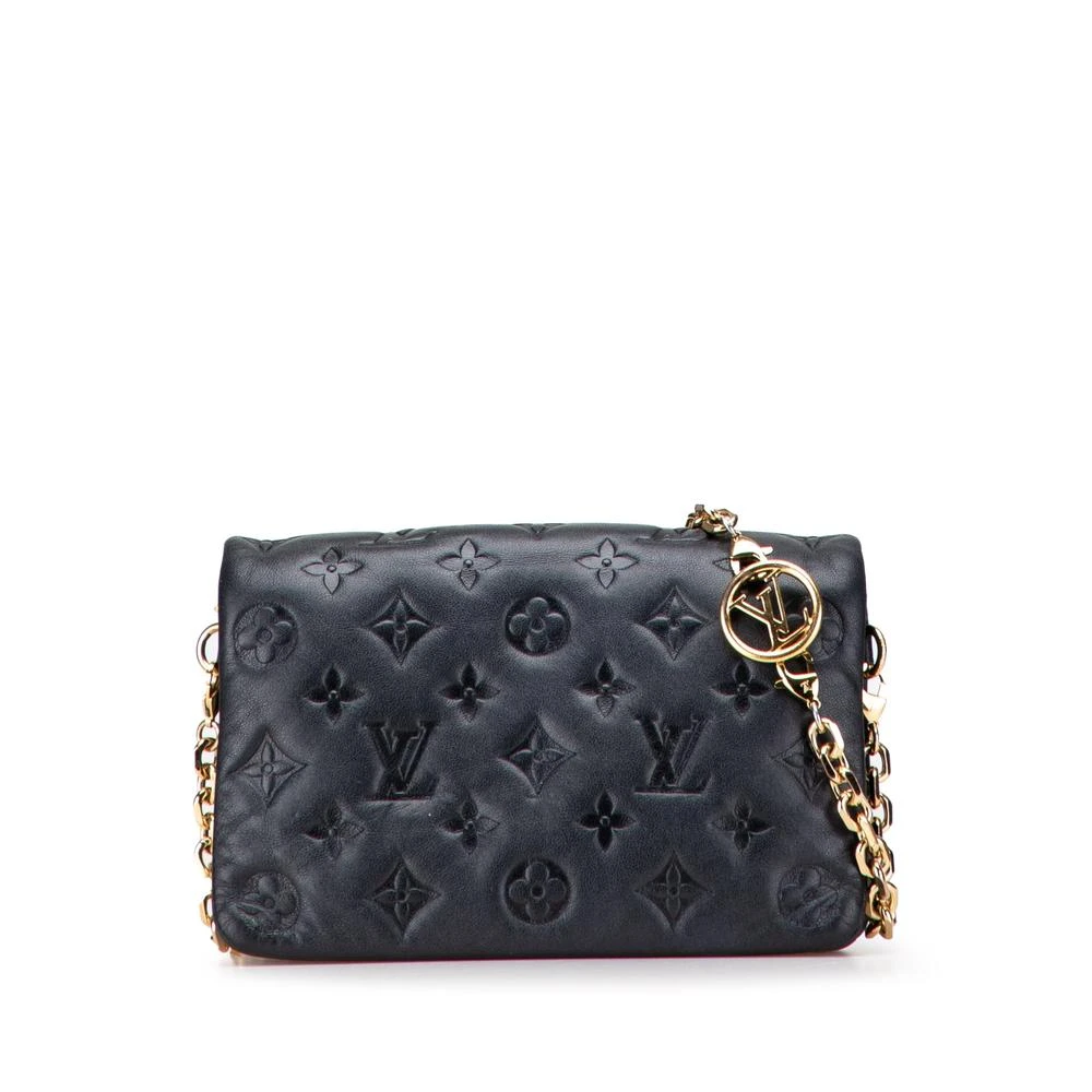 Louis Vuitton Vintage Women's Black Pre-Owned Chain Detail Bag