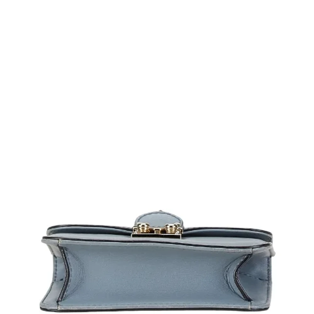 Valentino Vintage Pre-owned Leather shoulder-bags Blue Dames