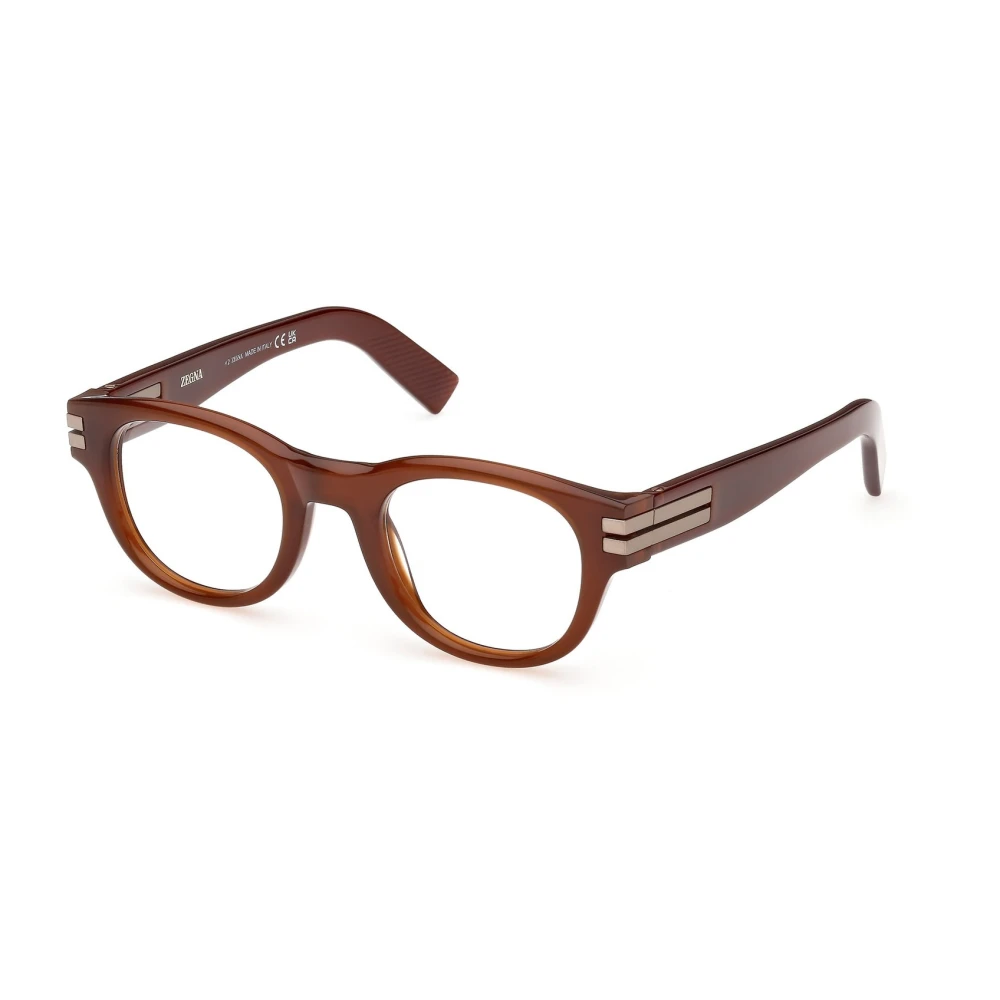 Zegna Glasses, Male, 49 Mm, Ez5347 Eyeglasses Brown