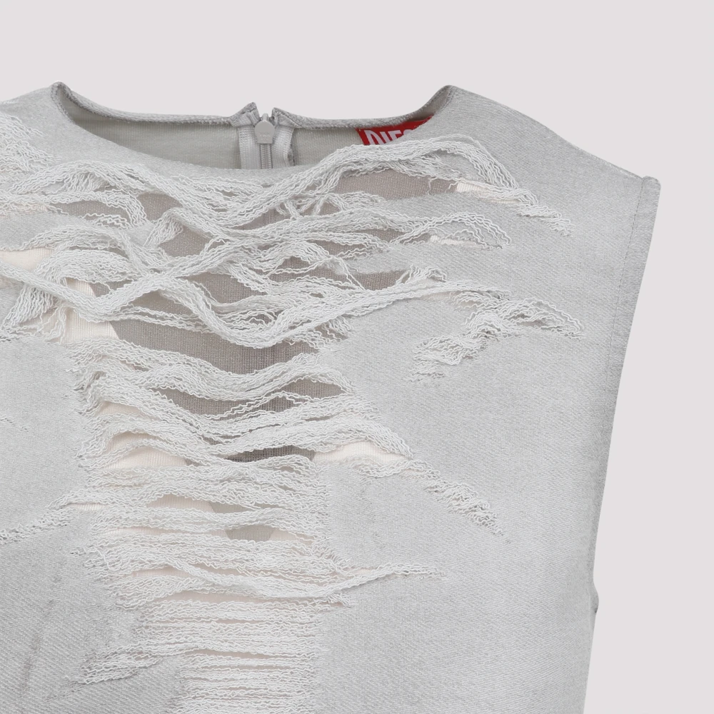 Diesel Grijze Top voor Vrouwen Gray Dames