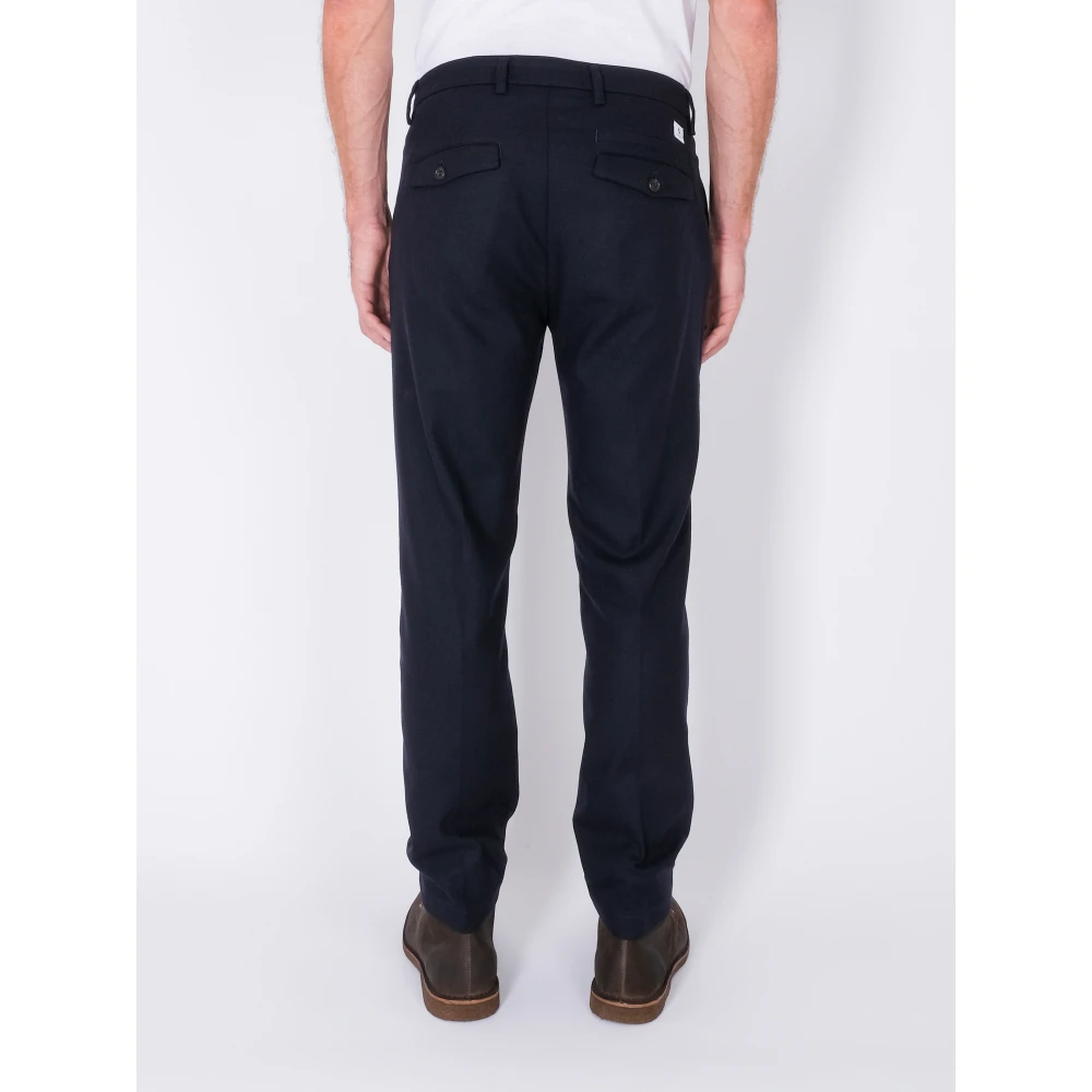 Department Five Stijlvolle Tapered Fit Wollen Broek Blue Heren