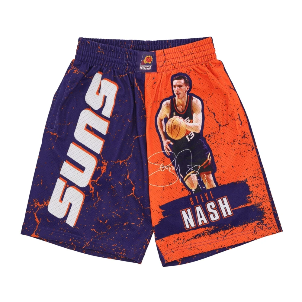 Mitchell & Ness NBA Burst Mesh Basketbalshorts Multicolor Heren