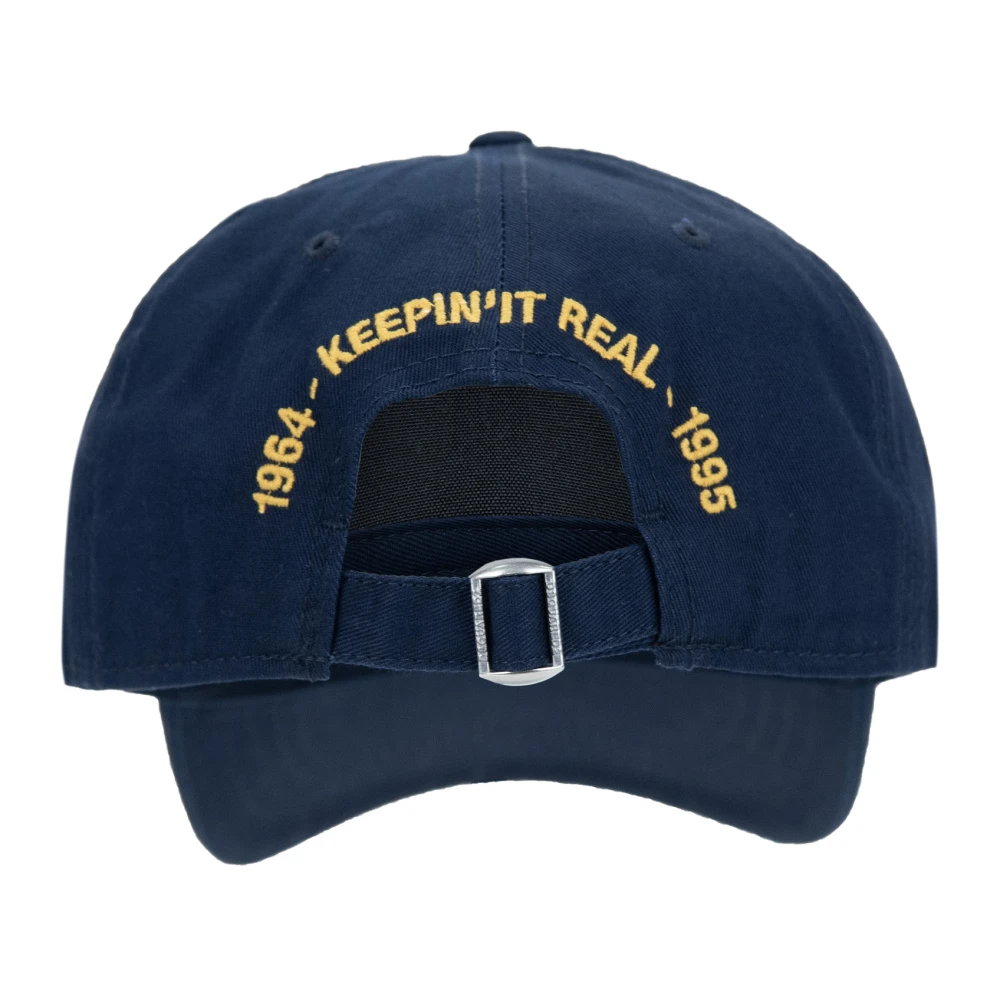 Dsquared2 Geborduurde Baseball Cap met Verstelbare Sluiting Blue Unisex