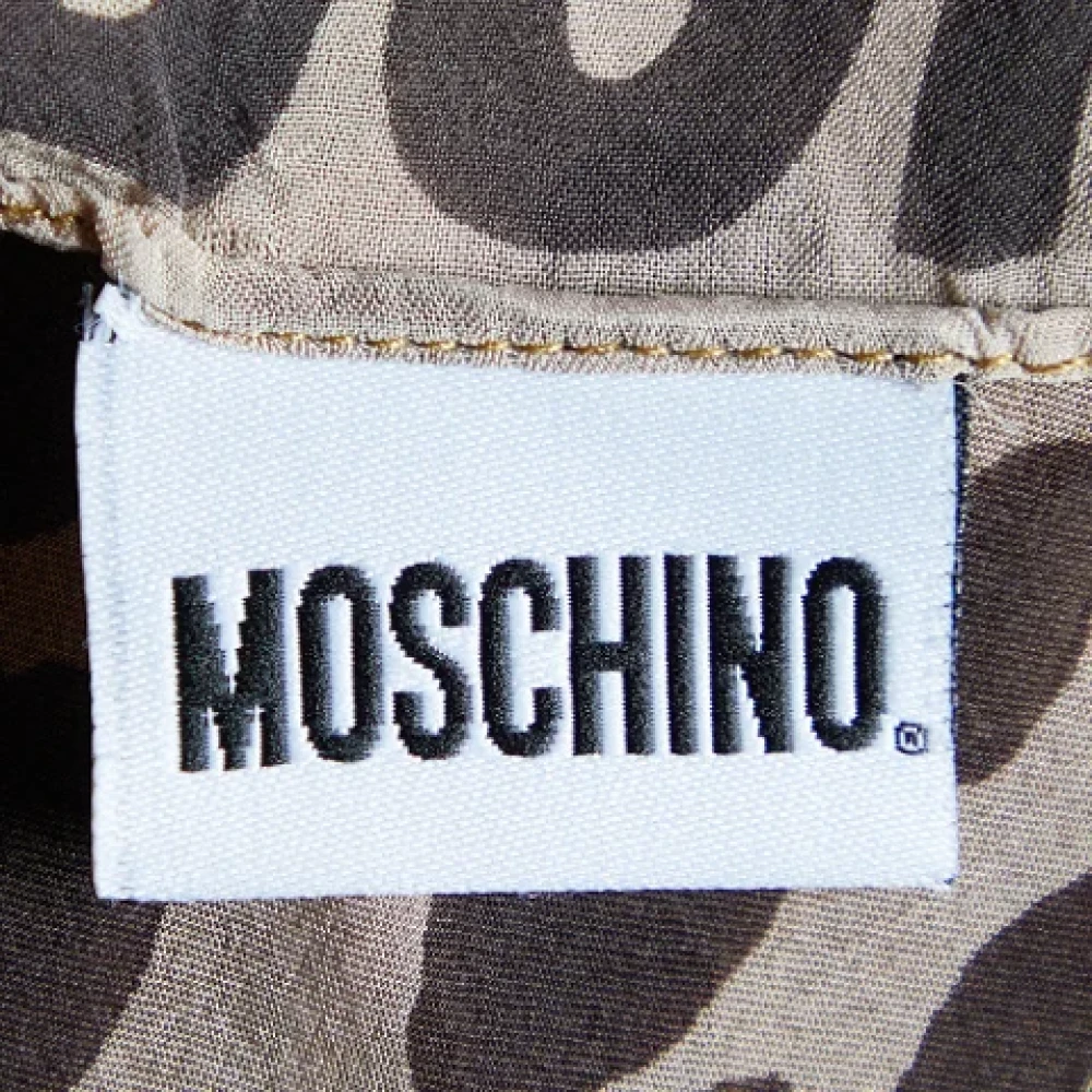 Moschino Pre-Owned Pre-owned Silk scarves Brown Dames