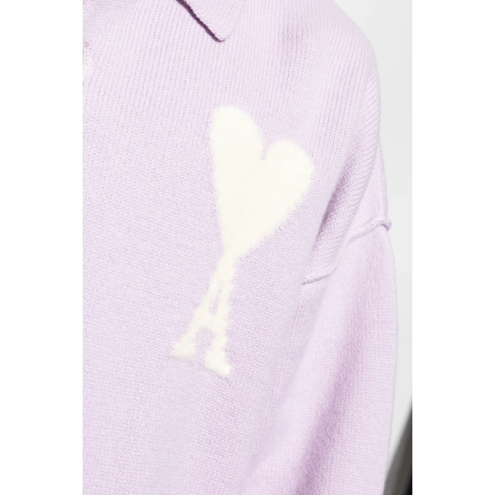 Ami Paris Polotrui Purple Heren