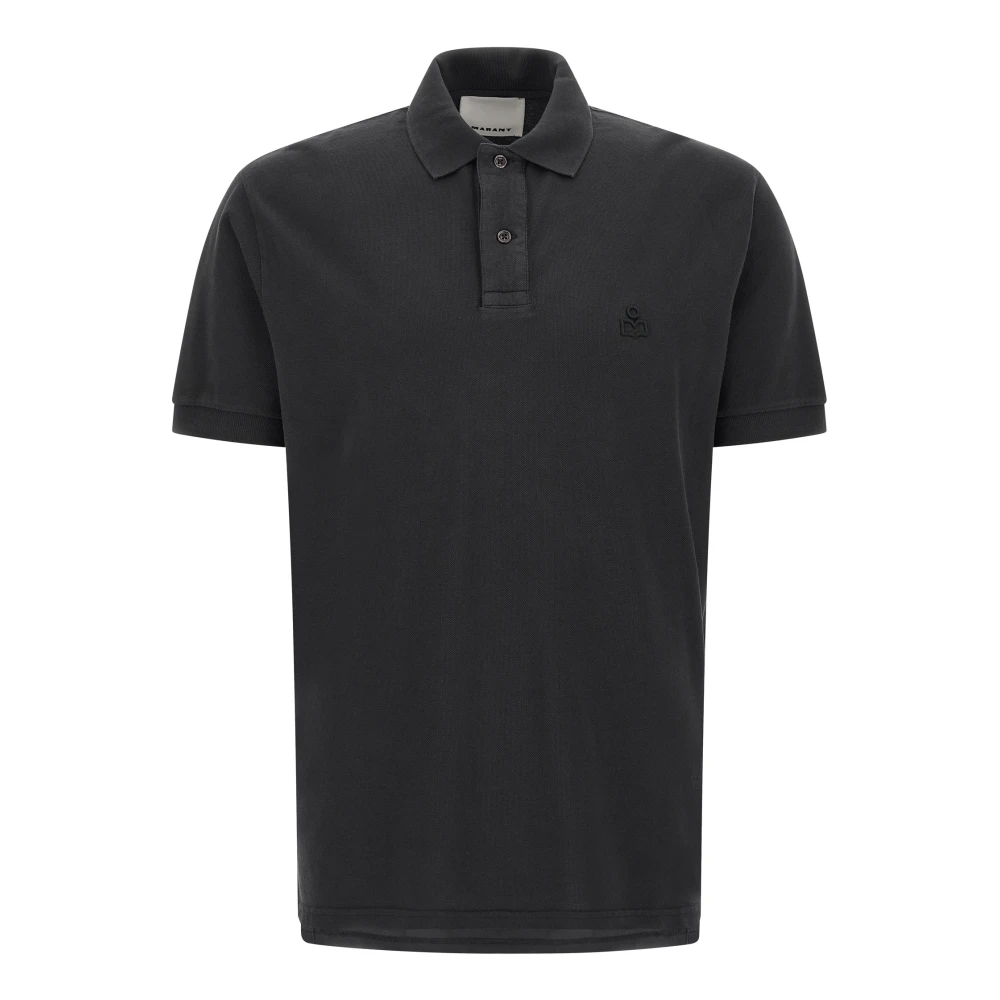 Isabel Marant Men's Black Afko Polo Shirt