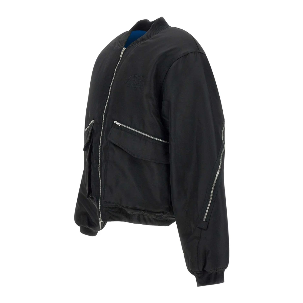 Represent Zwarte Zip Back Bomber Jas Black Heren