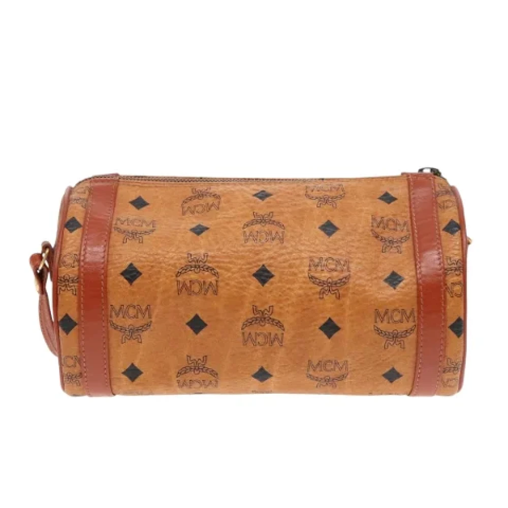 MCM Pre-owned Canvas shoulder-bags Brown Dames