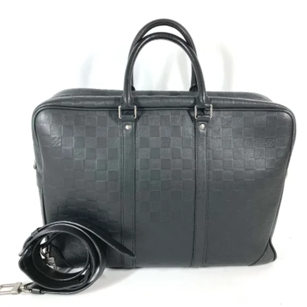 Louis Vuitton Vintage Pre-owned Fabric louis-vuitton-bags Black Heren