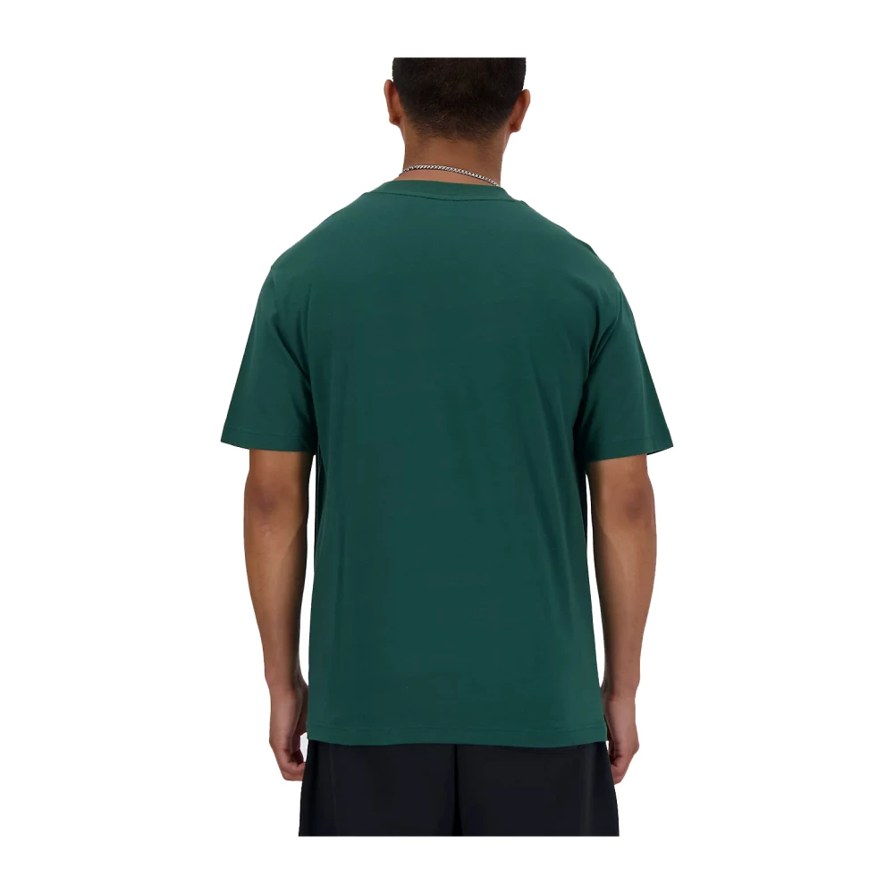 New Balance Heren T-shirt Lente Zomer Collectie Katoen Green Heren