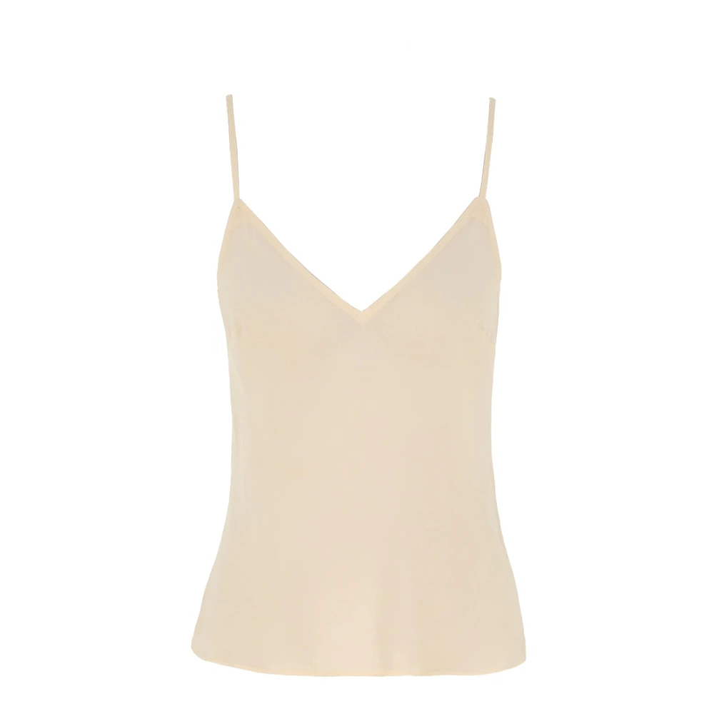 Zimmermann Gedrapeerd Beige Blouse met V-hals Beige Dames