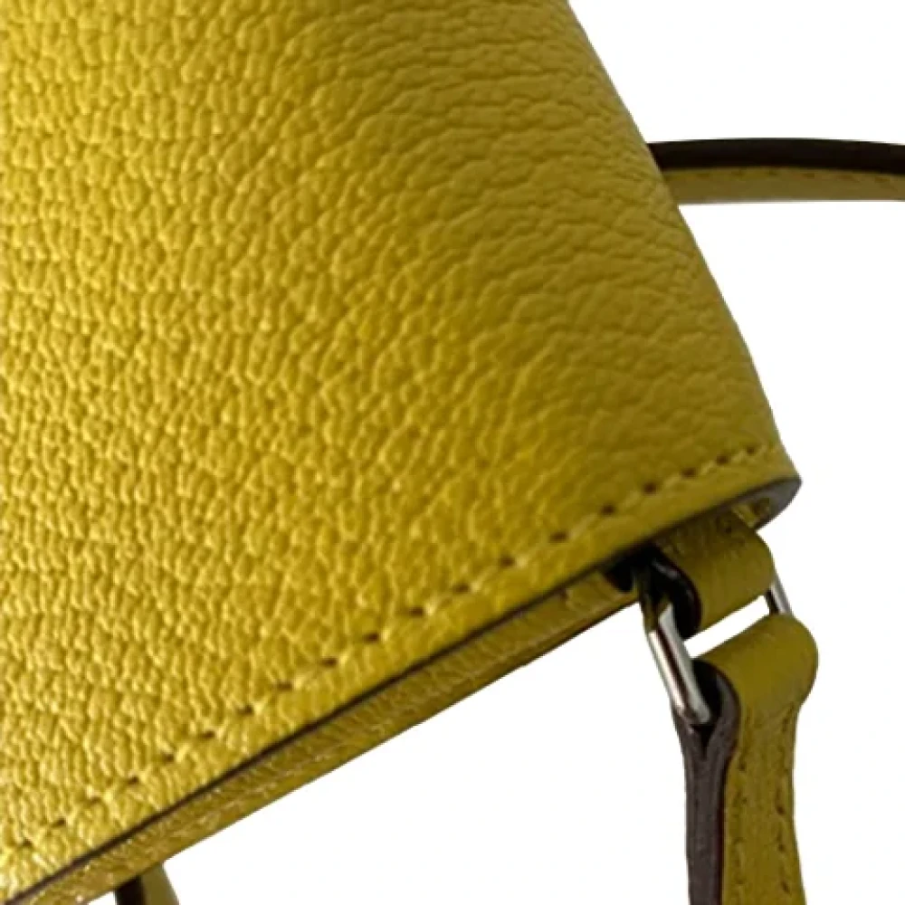 Hermès Vintage Pre-owned Leather clutches Yellow Dames