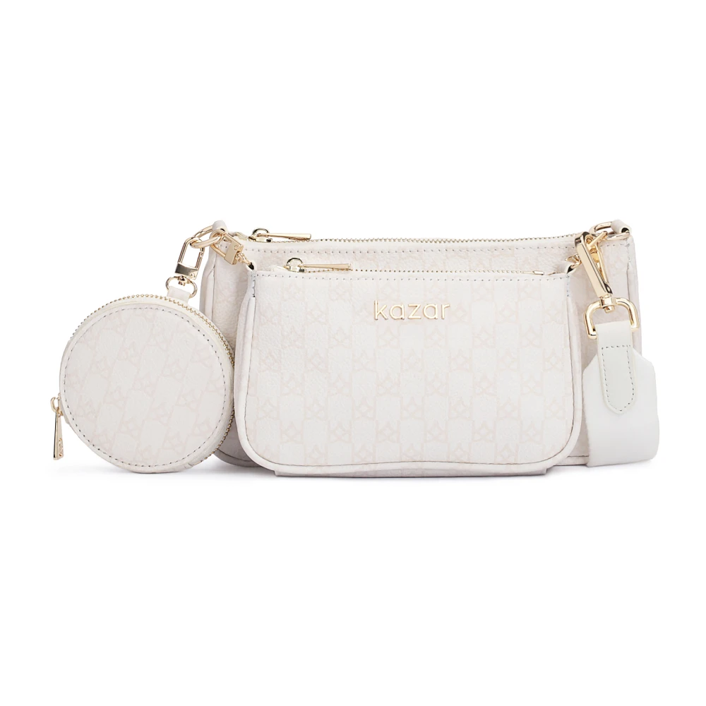 Kazar Witte en beige tas voor vrouwen White Dames