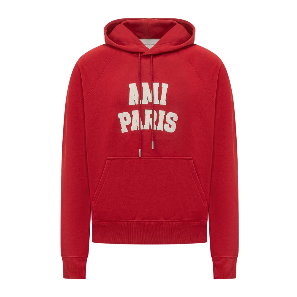 Ami Paris Uomo Rosso Felpe, S, New,