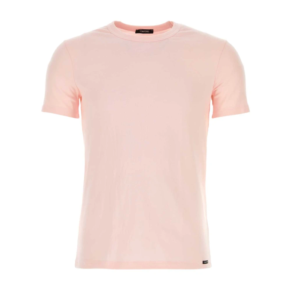 Tom Ford Pastelroze Katoenen T-Shirt Pink Heren