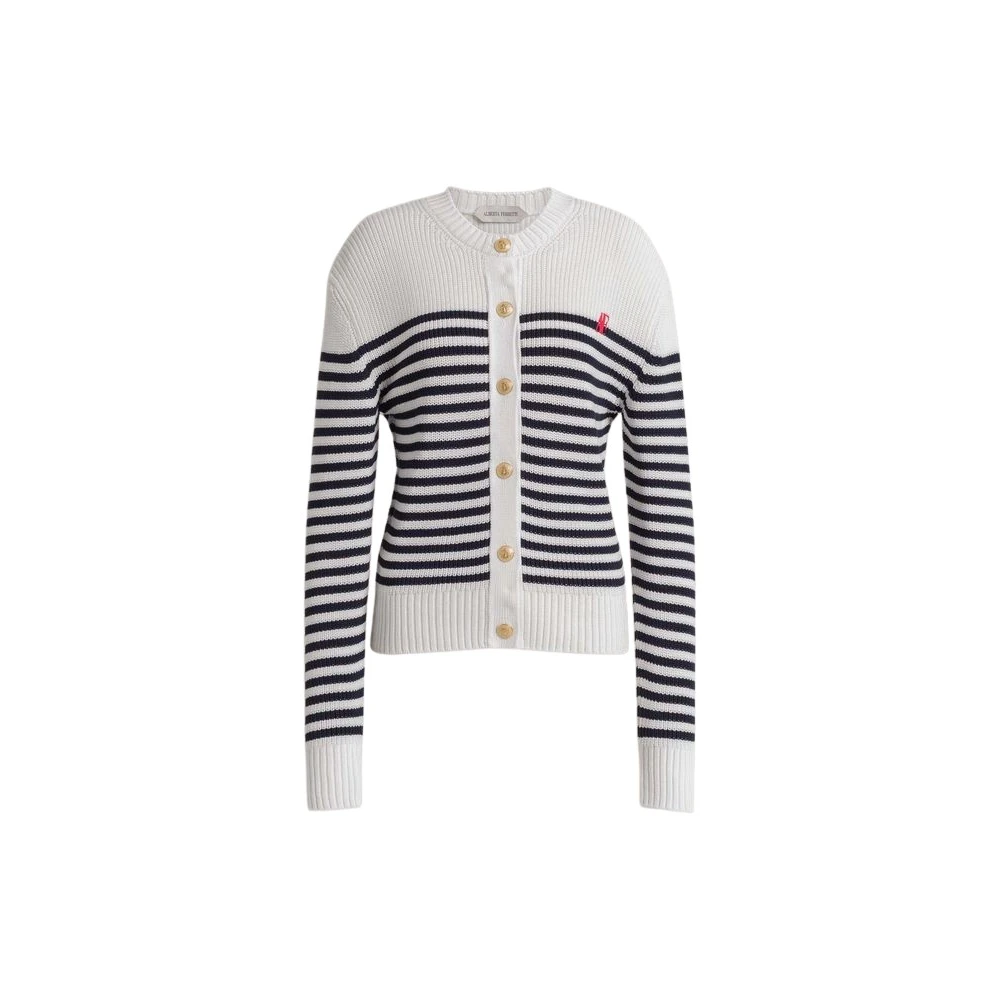 Alberta Ferretti Blue Cardigans, Female, 2XL, Cardigans