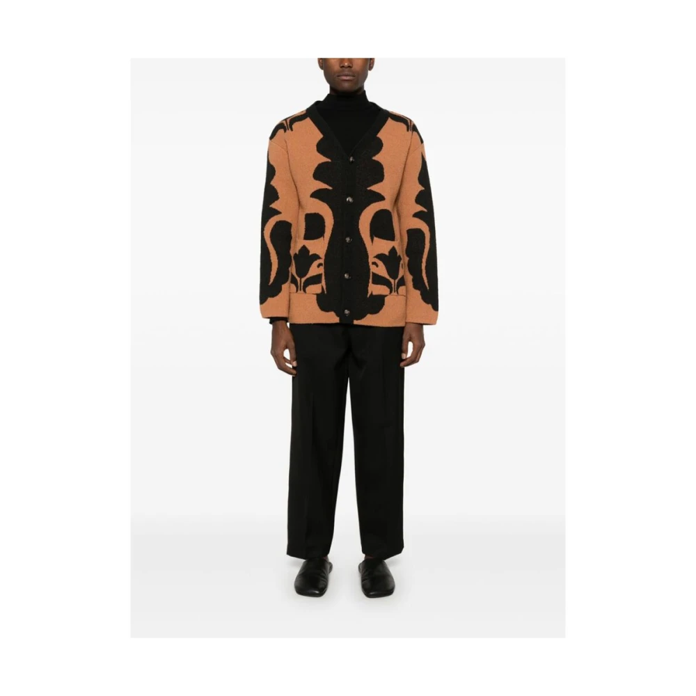 Costumein Zwarte Wol Trekkoord Broek Black Heren