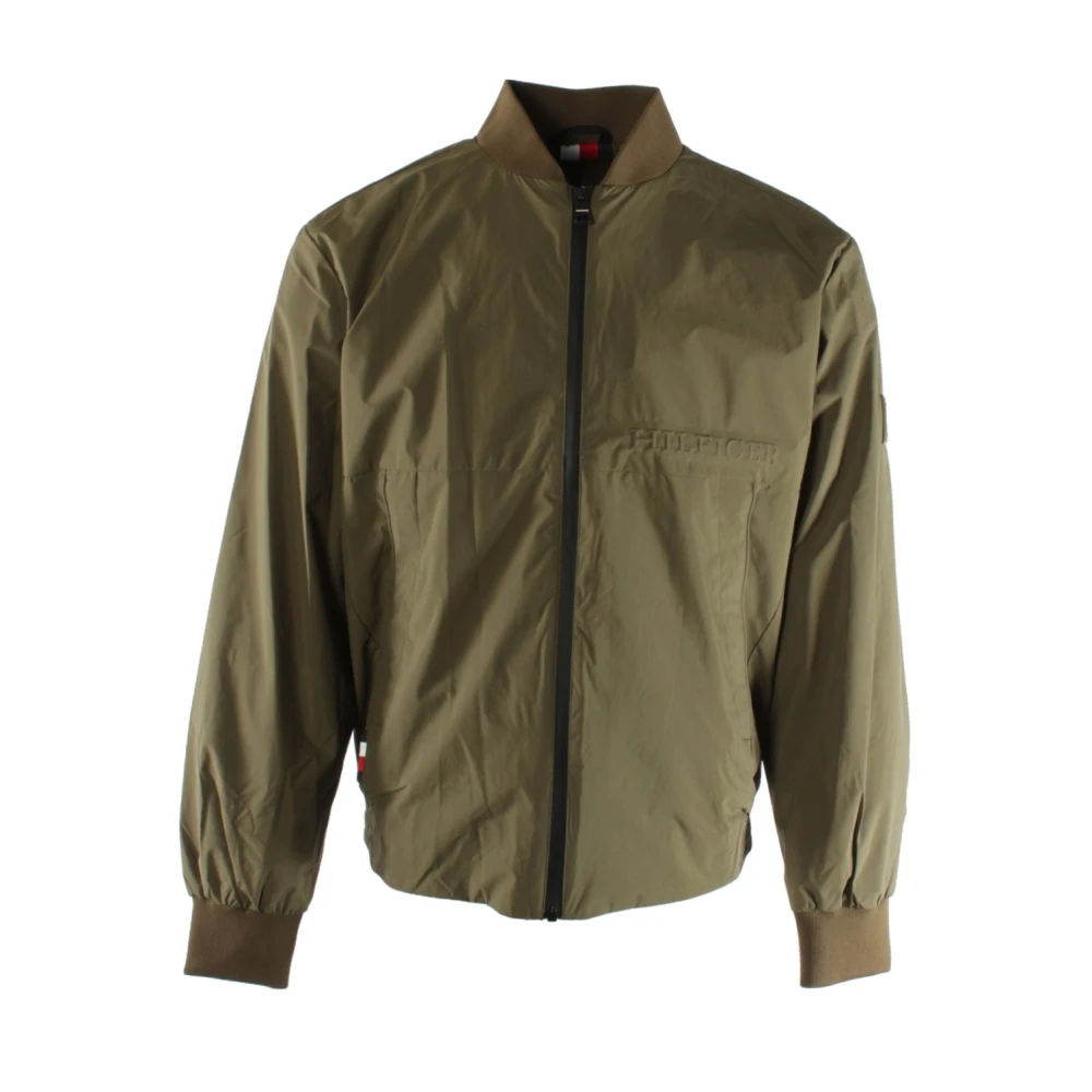 Tommy Hilfiger Men's Green Bomber Jacket - Bomber Jackets - M - Jackets