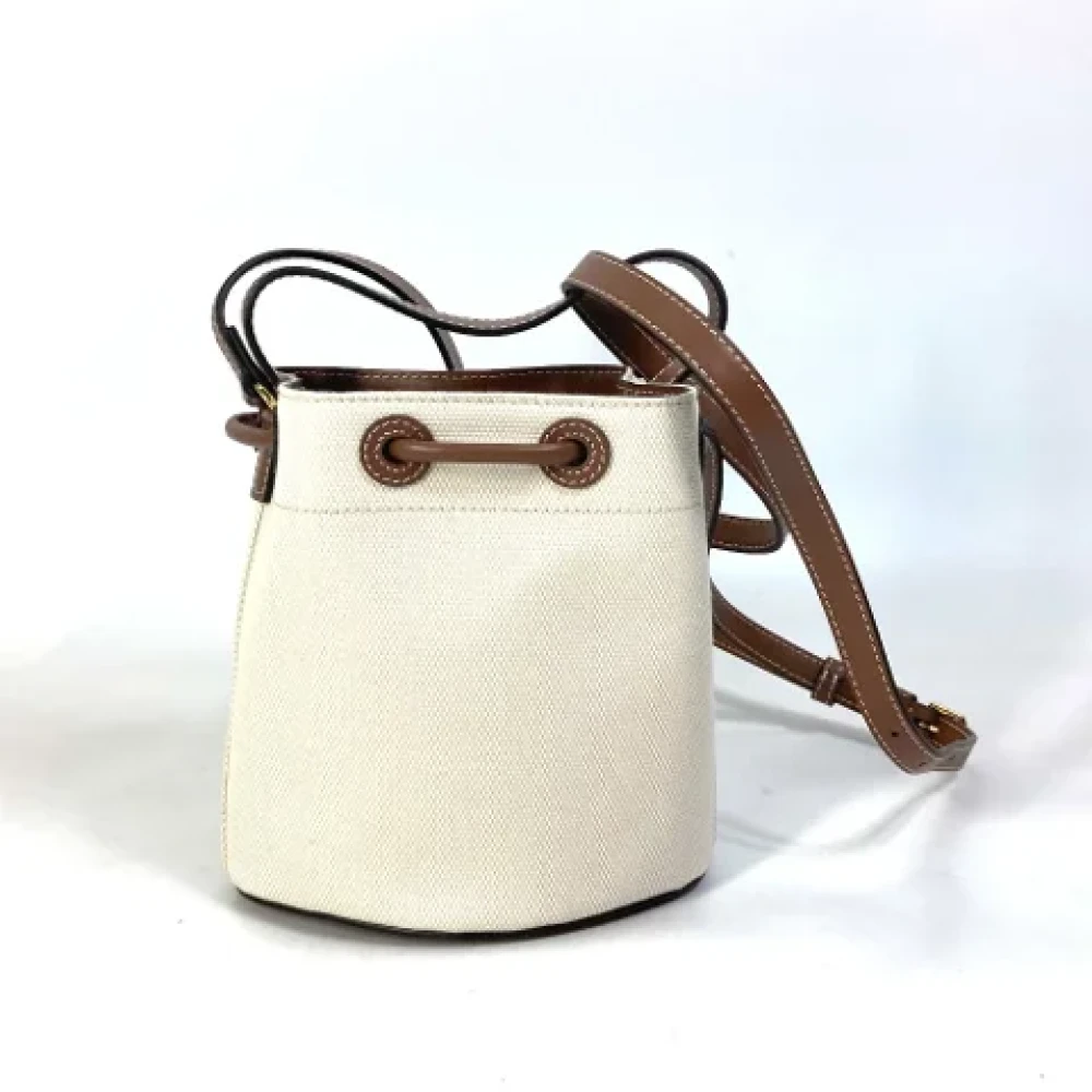Burberry Vintage Pre-owned Fabric shoulder-bags Beige Dames
