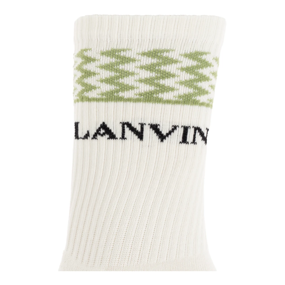 Lanvin Katoenen sokken Beige Heren