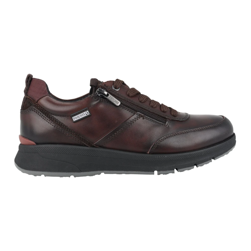 Pikolinos Bruine leren herensneaker Heren Schoenen