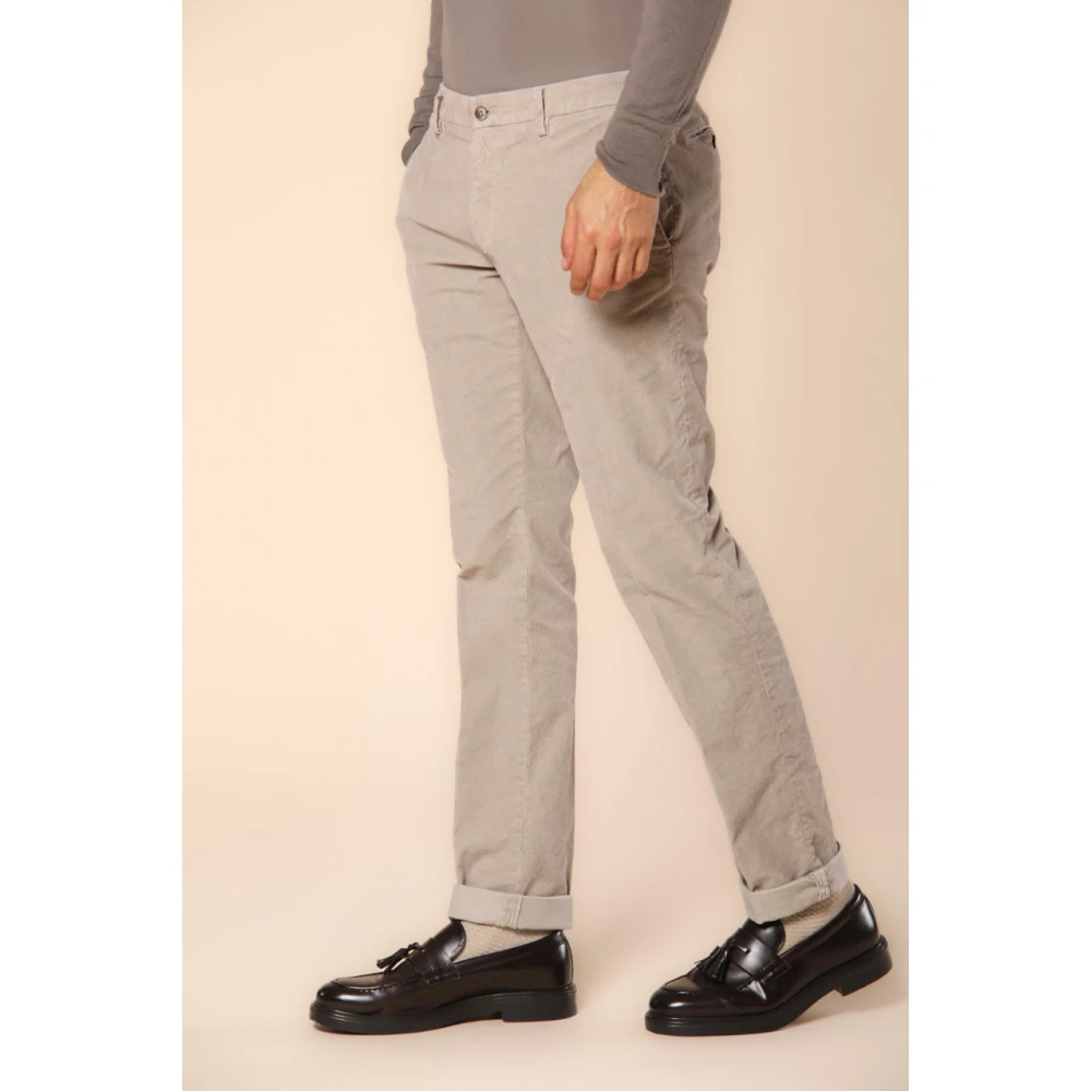 Mason's Fluwelen chino broek voor mannen Gray Heren