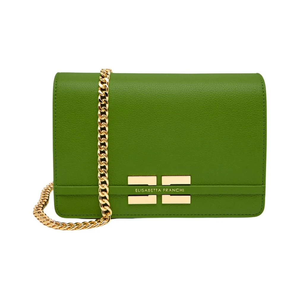 Elisabetta Franchi Green Cross Body Bags, Female, One Size, Crossbody Bag