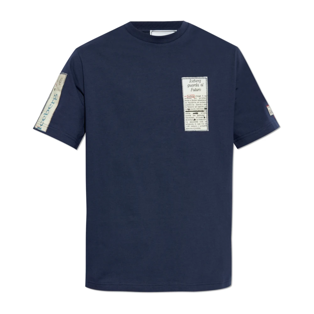 Iceberg - Tops > T-Shirts - Blue - Iceberg - Modalova