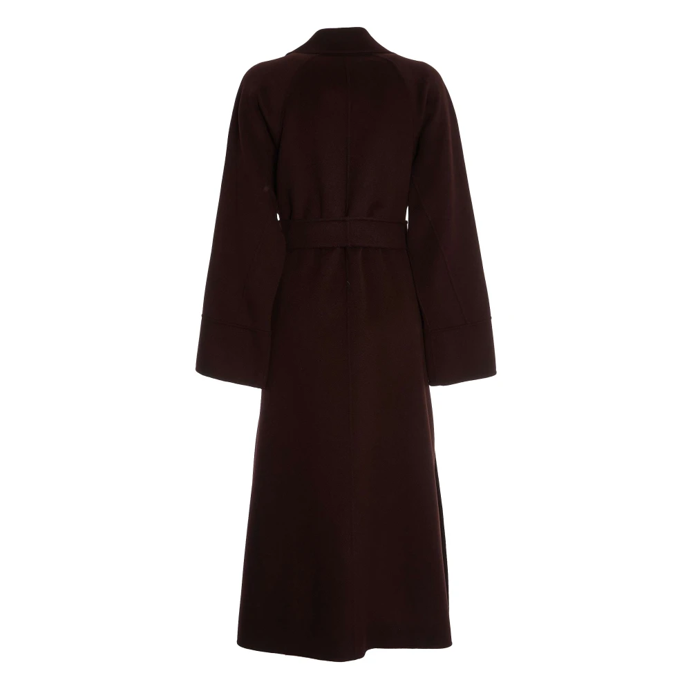 Max Mara Elegante Wol Mantelstijl Jas Red Dames