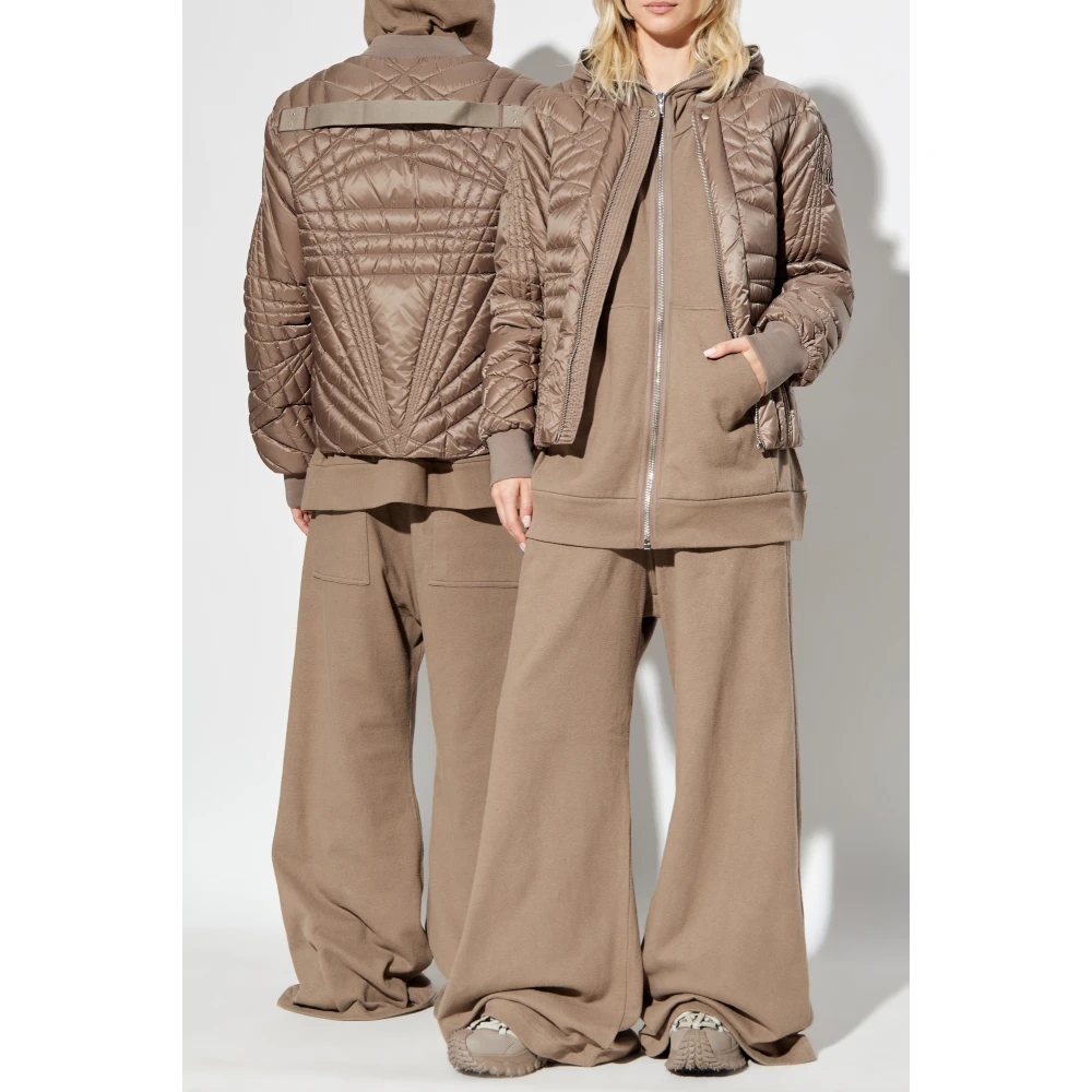 Rick Owens Megapenta Flight Down Bomber Jacket Brown Unisex