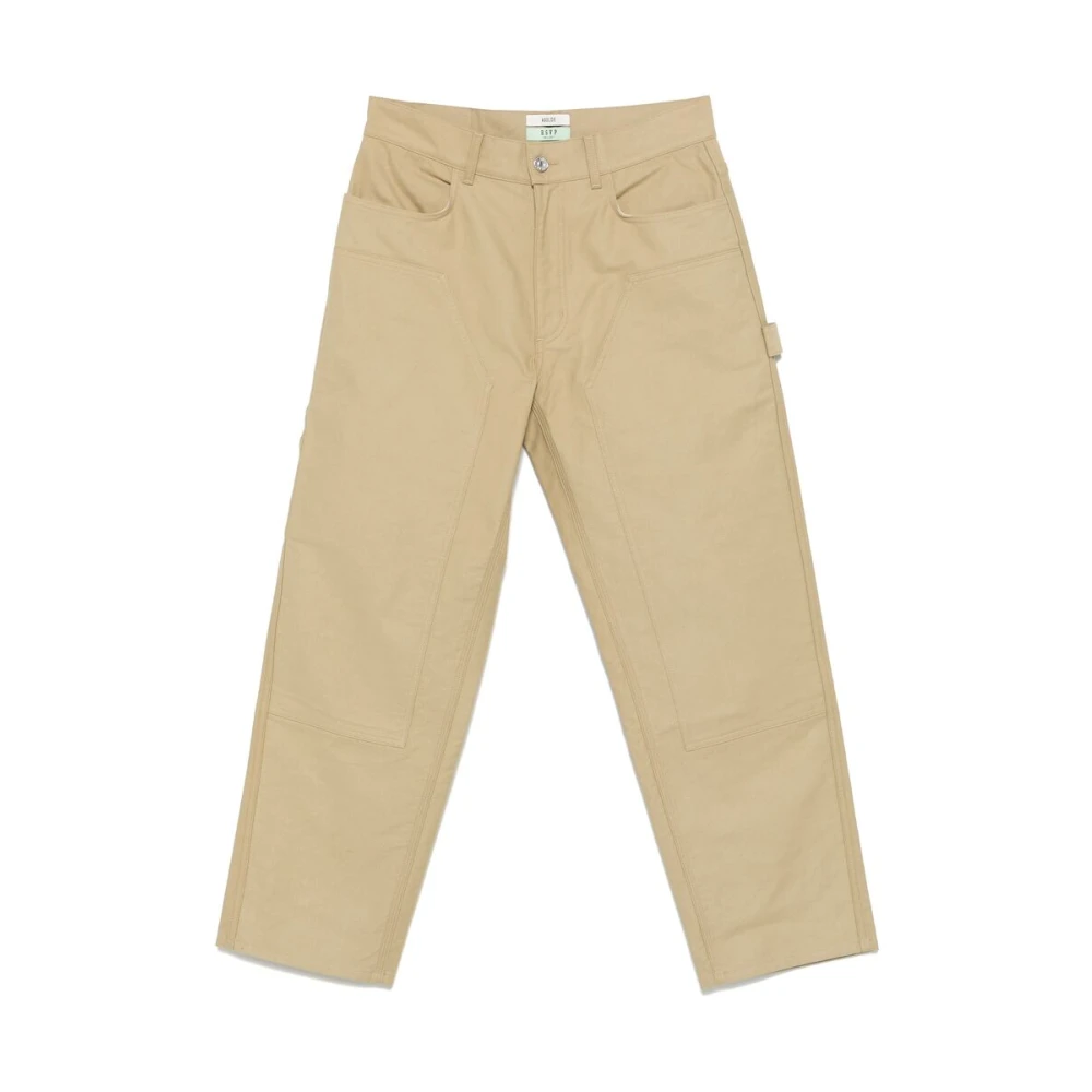 Agolde Olijfgroene jeans met zakken Green Heren