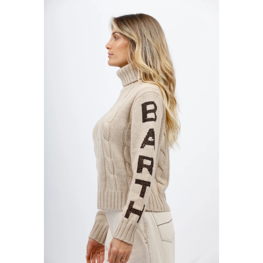MC2 Saint Barth Gebreide coltrui Beige Dames