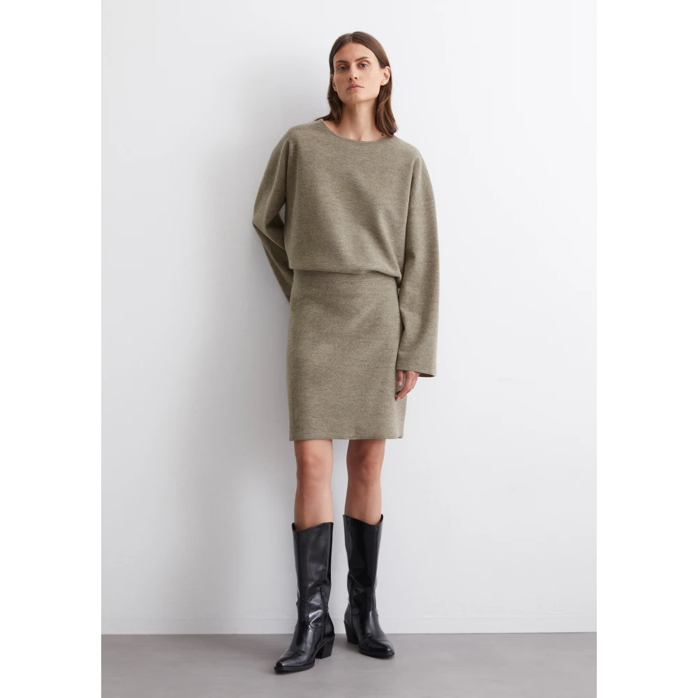 Marc O'Polo Wollen minirok gevormd Brown Dames