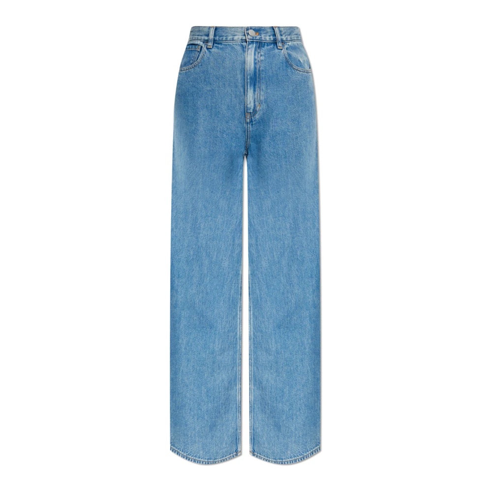 Theory Women's Blue Wide Jeans, W29, Wide-Leg Jeans