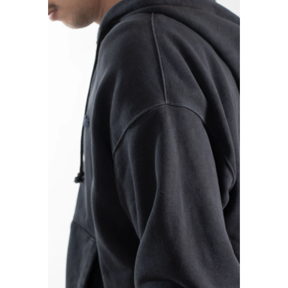 Lacoste Vintage Fleece Hoodie Black Heren