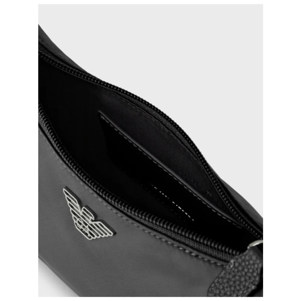 Emporio Armani Trendy Baguette Handtas Black Dames