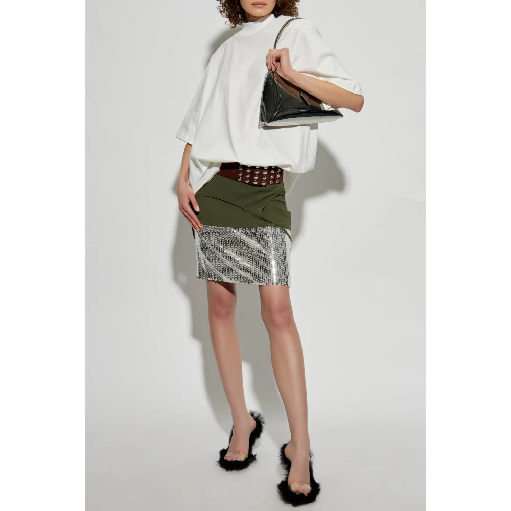 The Attico Pailletten rok Green Dames