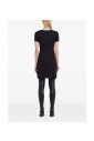 elegante-robe-courreges-en-coton-noir-et-marine