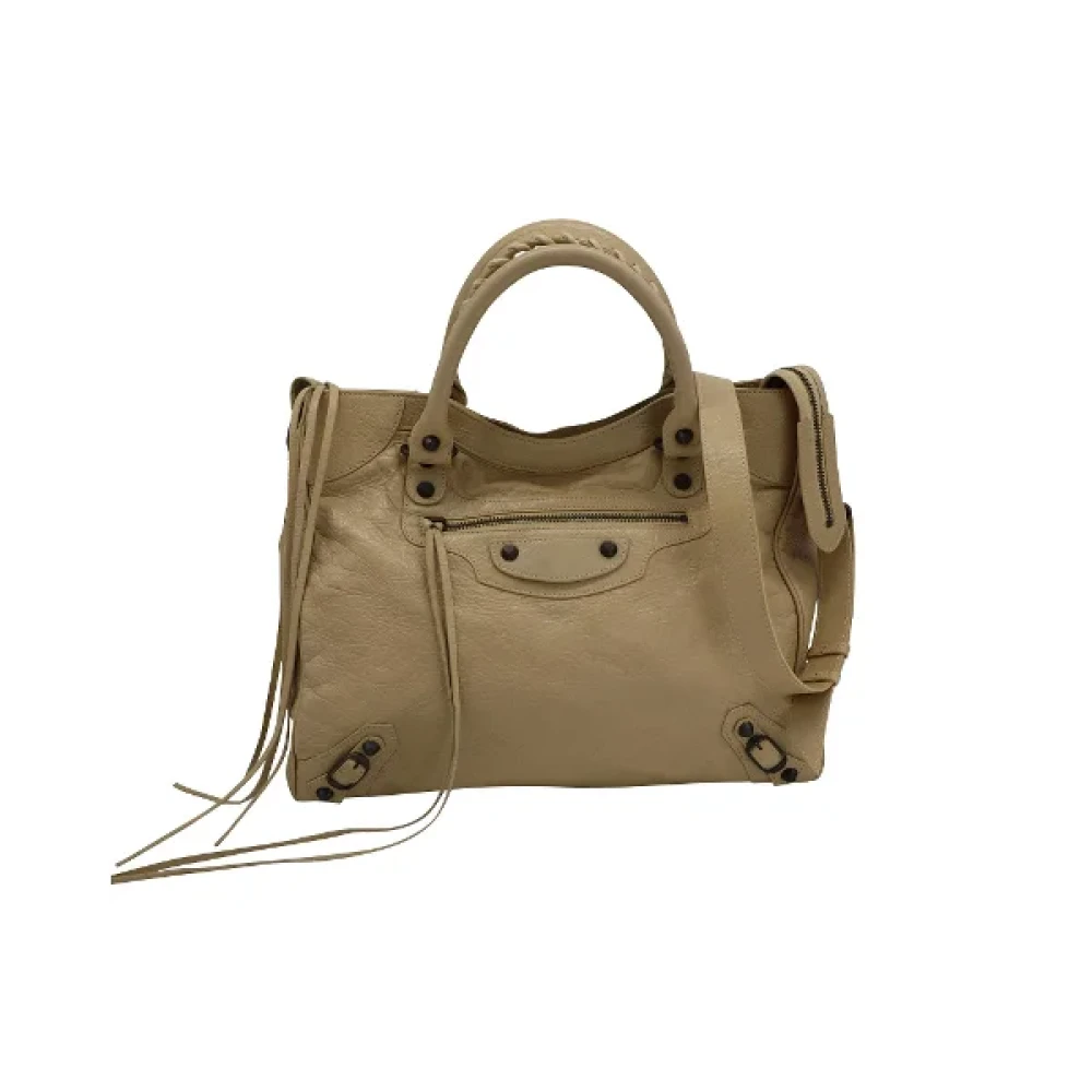 Balenciaga Vintage Pre-owned Leather handbags Brown Dames