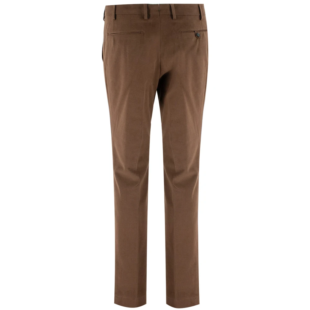 Berwich Stijlvolle Tailored Broek Brown Heren