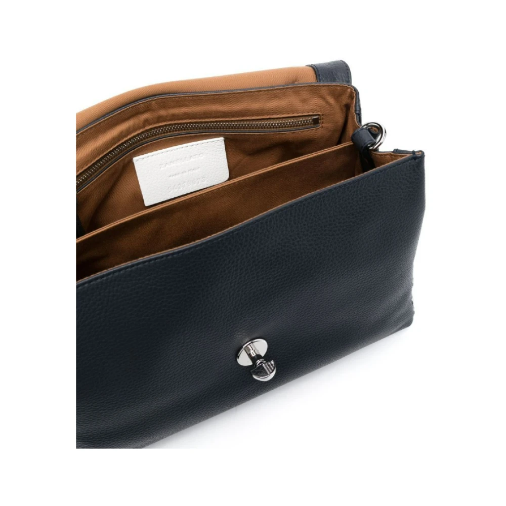 Zanellato Blauwe Leren Handtas Elegant en veelzijdig Blue Dames