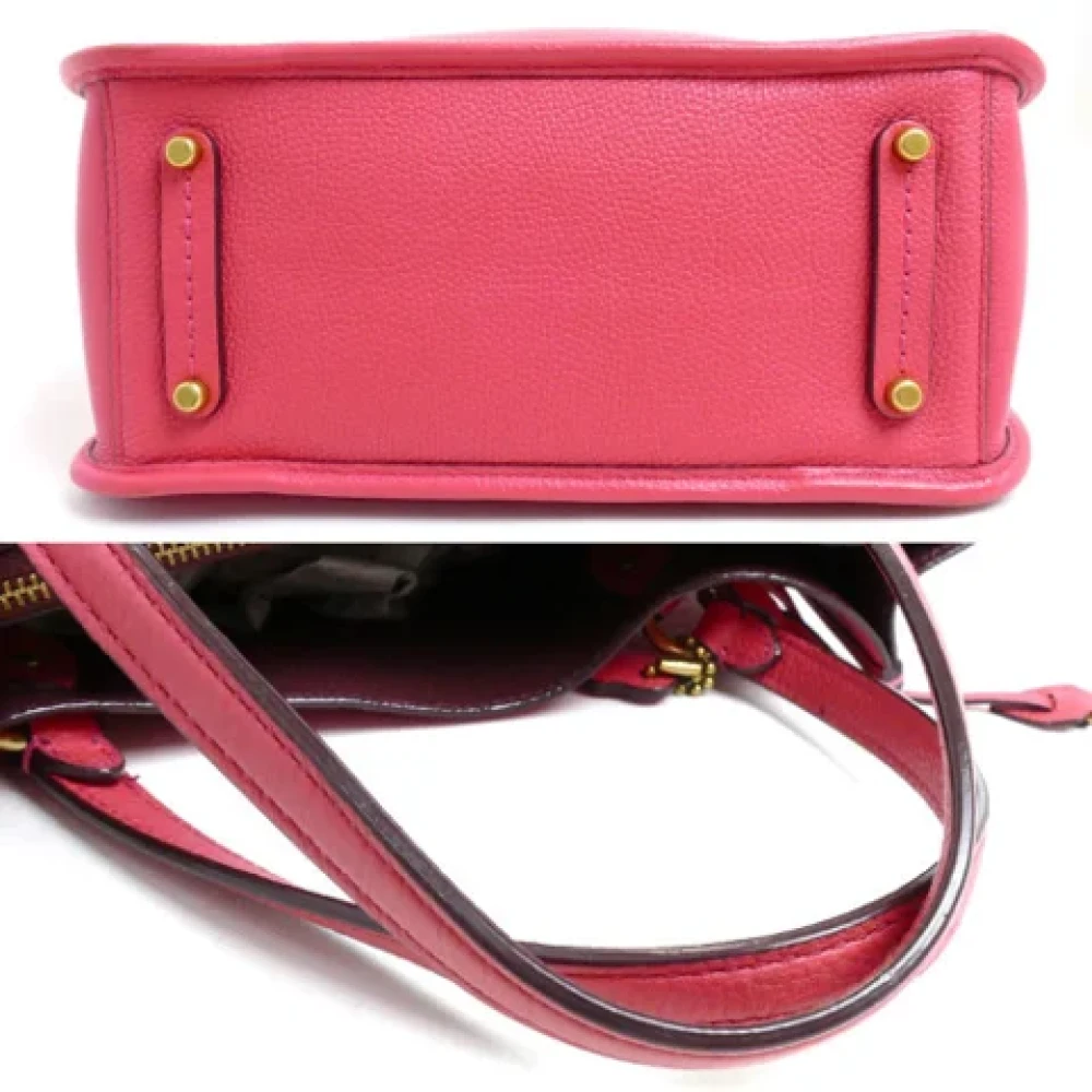 Coach Pre-owned Leather handbags Pink Dames