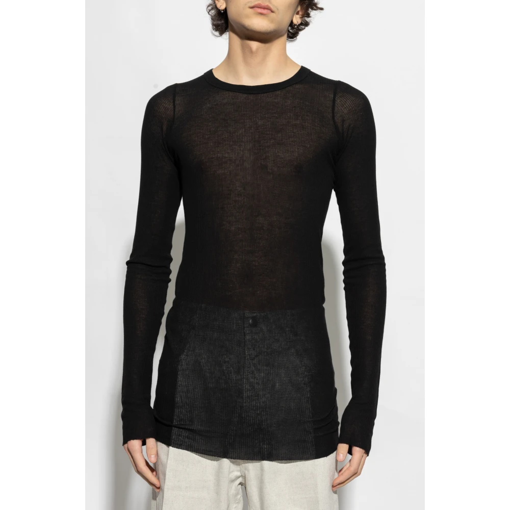 Rick Owens Level T-shirt Black Heren