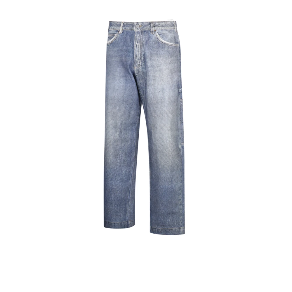 Emporio Armani Lichtblauwe Denim Zakbroek Blue Heren