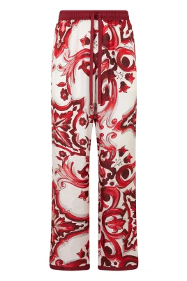 Printed Silk Trousers