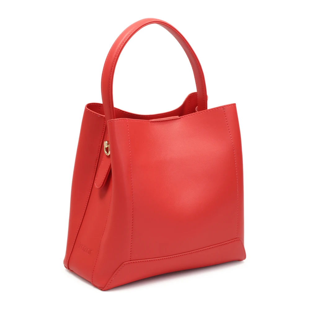 Kazar Rode handtas met stijve bodem Red Dames